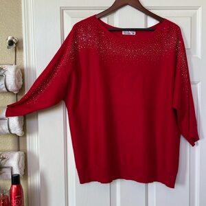 Sweater with some sparkle… Great for the Holidays